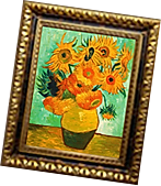 Un tableau de fleurs